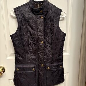 Barbour Black Quilted Vest Wray Gilet NWT